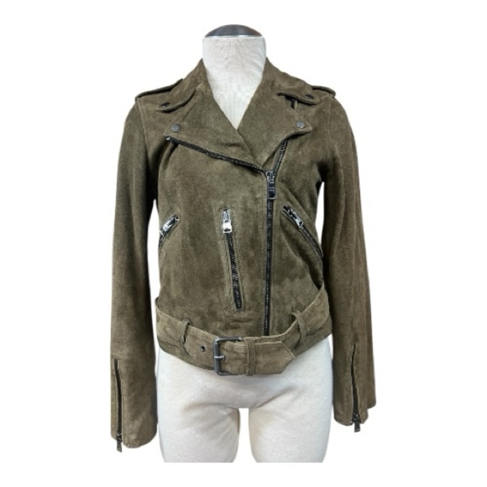 All Saints Belfern Suede leather Biker Jacket